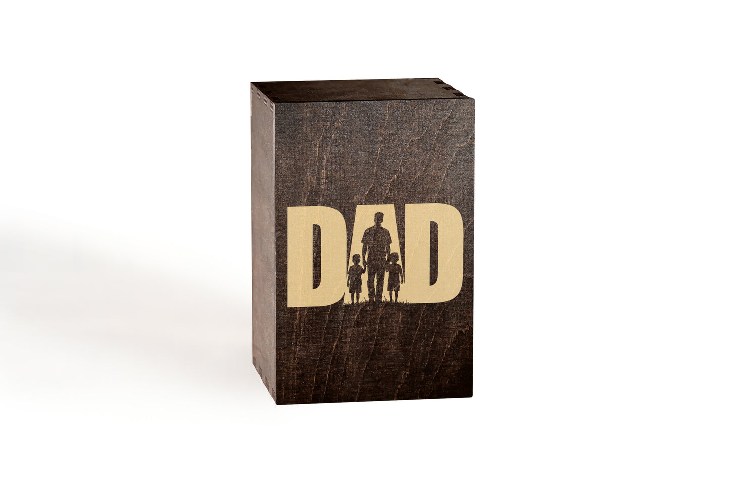Whiskey Gift Set for Dad – Handmade Wooden Box & Engraved Glass