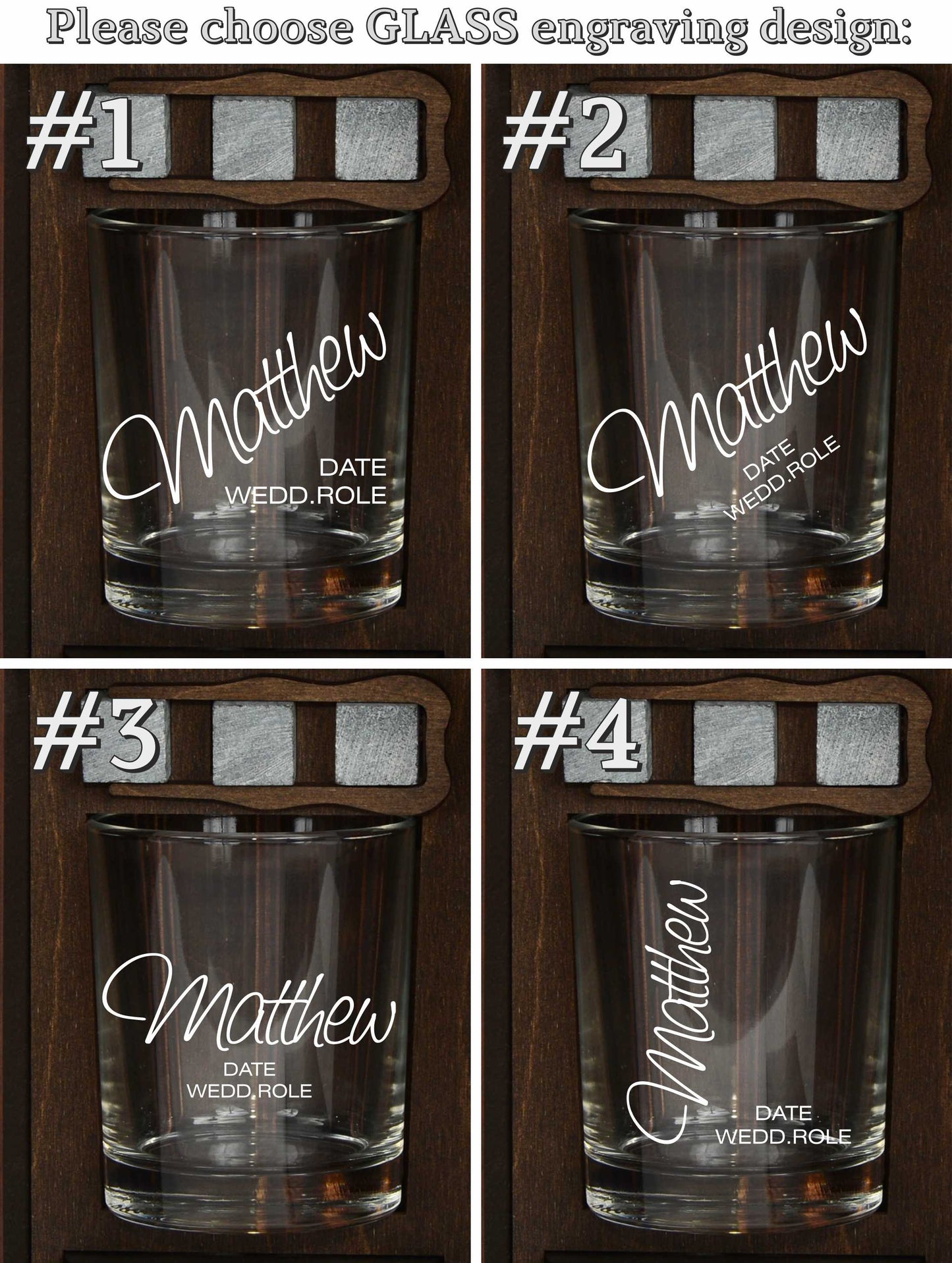 Best Man Personalized Whiskey Glass Set in Wooden Barrel – Proposal Gift Box