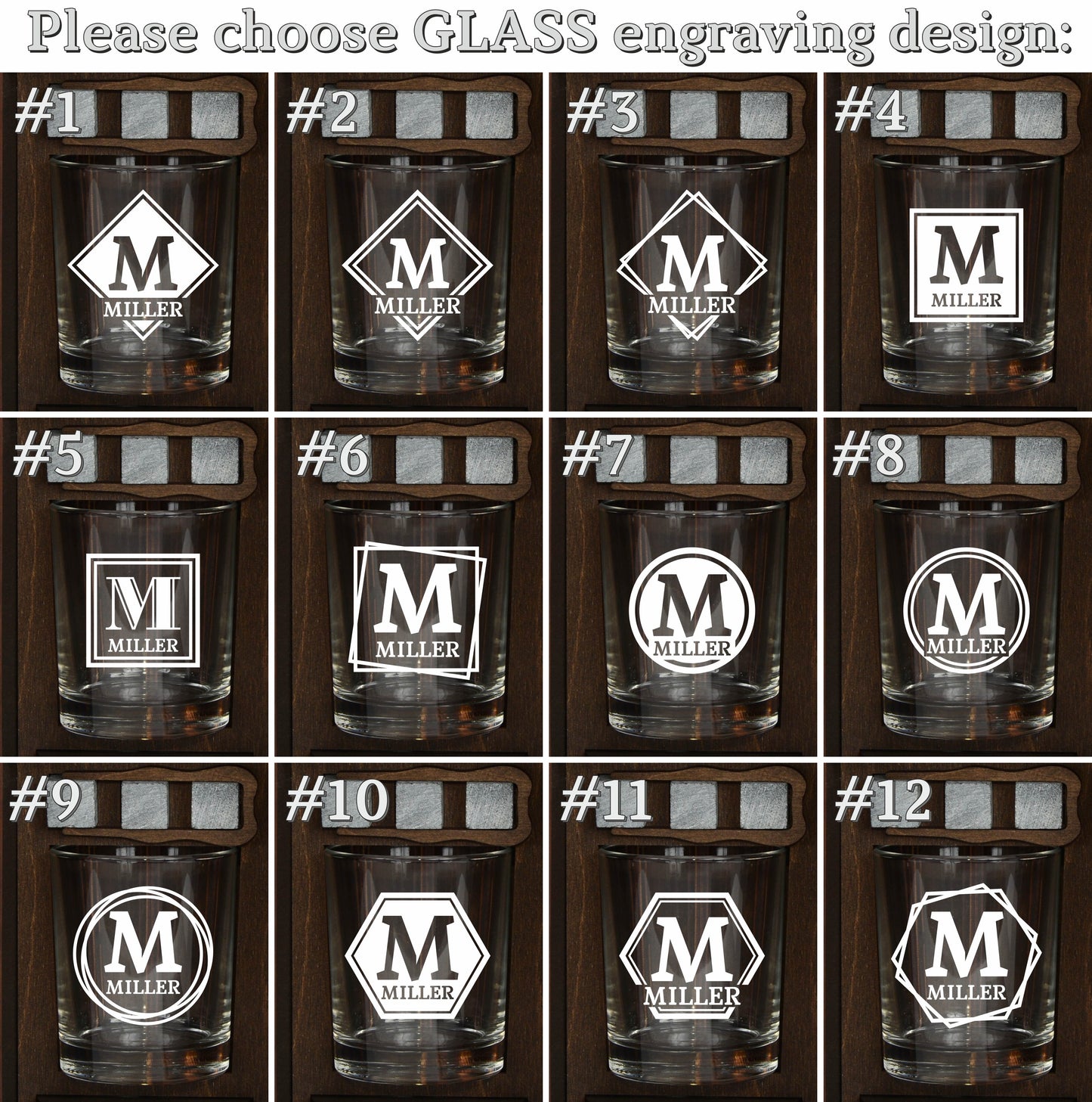 Best Man & Groomsmen Personalized Whiskey Glass in Wooden Barrel
