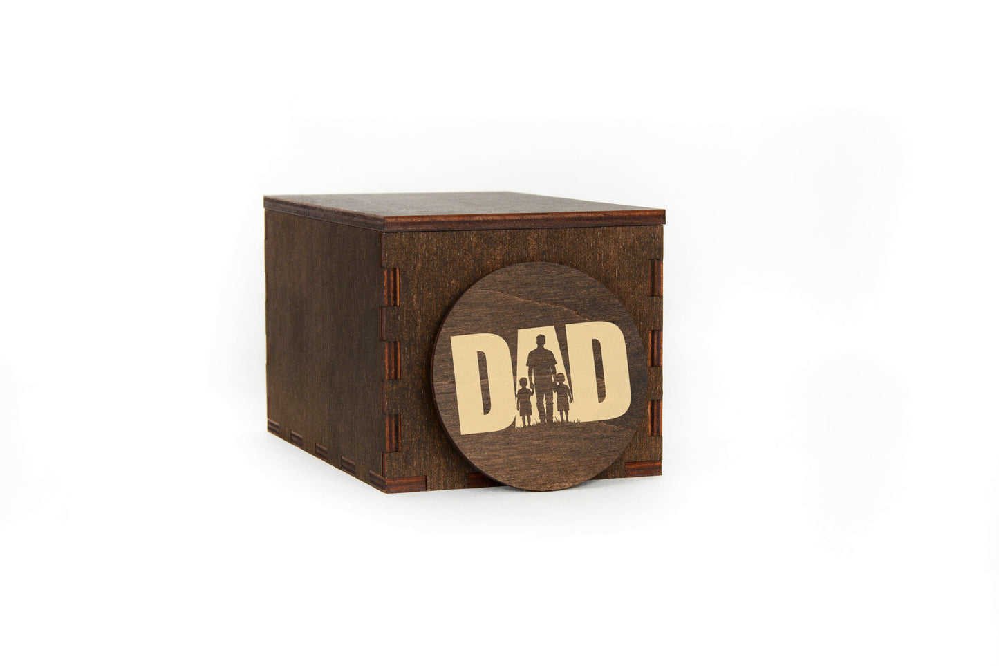 Whiskey Gift Set for Dad – Handmade Wooden Box & Engraved Glass