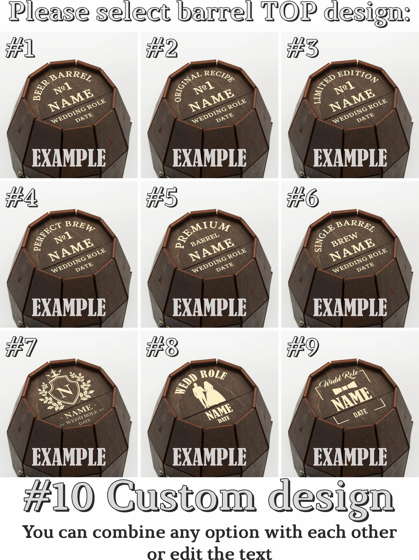 Best Man & Groomsmen Gift – Personalized Beer Glass Barrel Set