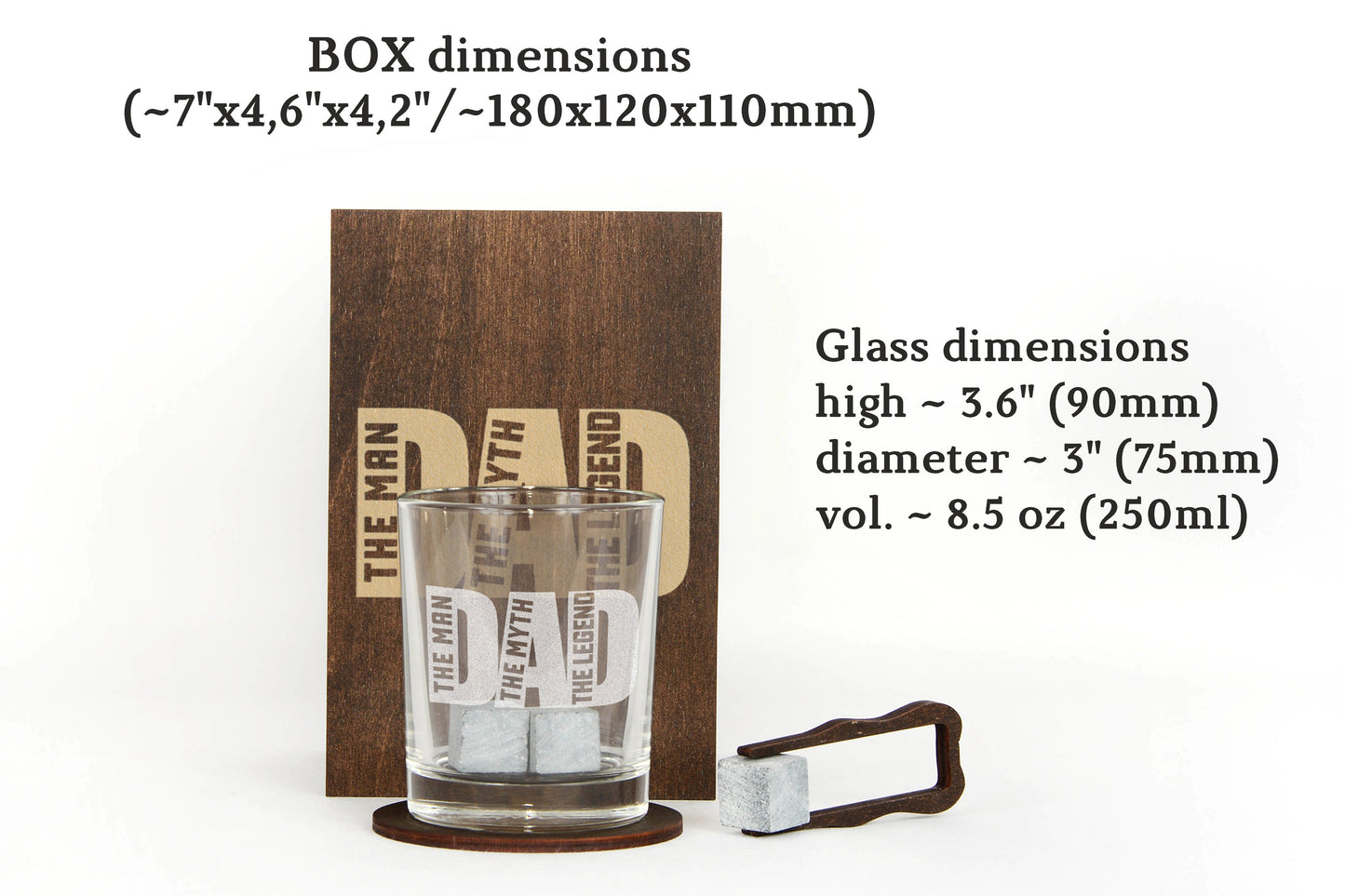 Whiskey Gift Set – "The Man, The Myth, The Legend"