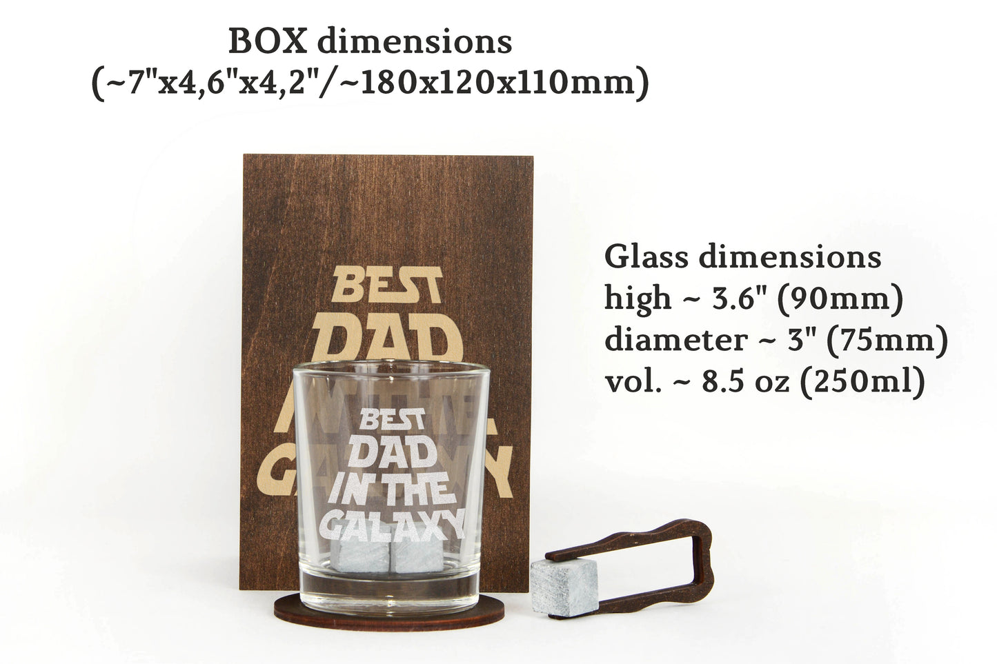 Best Dad in the Galaxy – Whiskey Gift Set