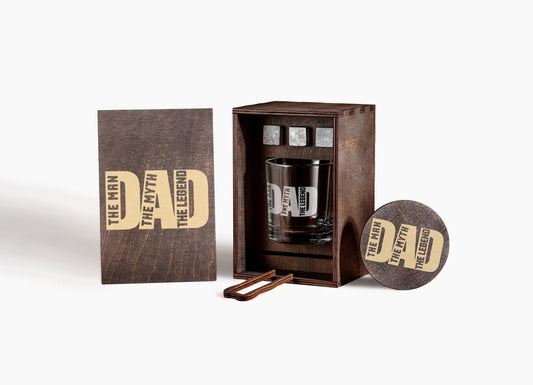 Whiskey Gift Set – "The Man, The Myth, The Legend"