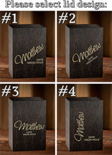 Load image into Gallery viewer, Groomsmen Gifts Personalized Whiskey Glass Set with Wood Box, Groomsman Proposal, Best Man, bachelor party gift
