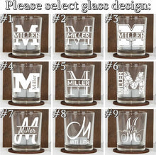 Load image into Gallery viewer, Unique Gift for Him, Custom Whiskey Glass in a Wooden Barrel, Personalized Gifts for Man
