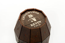 Load image into Gallery viewer, Custom Groomsman Barrel with Drawing from Photo
